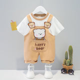 Cartoon Short-sleeved Overalls Clothing