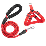 Reflective Pet Leash Collar Set