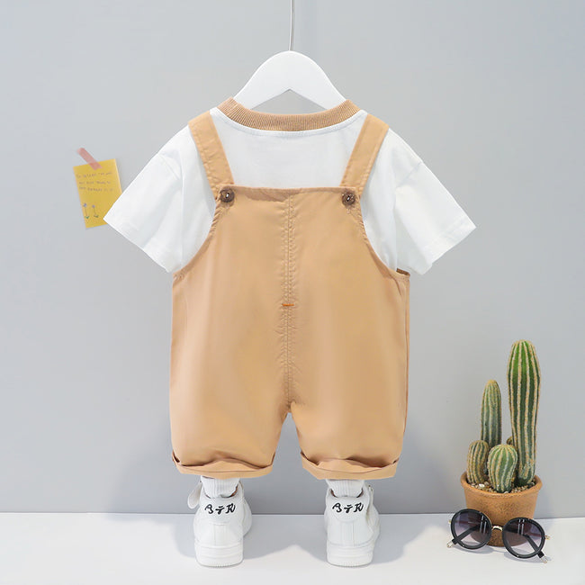 Cartoon Short-sleeved Overalls Clothing