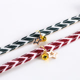 Striped Bell Adjustable Pet Collar