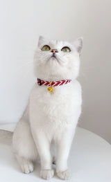 Striped Bell Adjustable Pet Collar