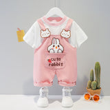 Cartoon Short-sleeved Overalls Clothing