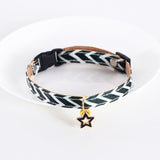 Striped Bell Adjustable Pet Collar