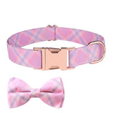 Simple Bow Pet Collar Set