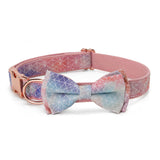 Simple Bow Pet Collar Set