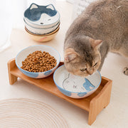 Ceramic Shelf Protects Pet Bowl