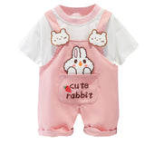 Cartoon Short-sleeved Overalls Clothing